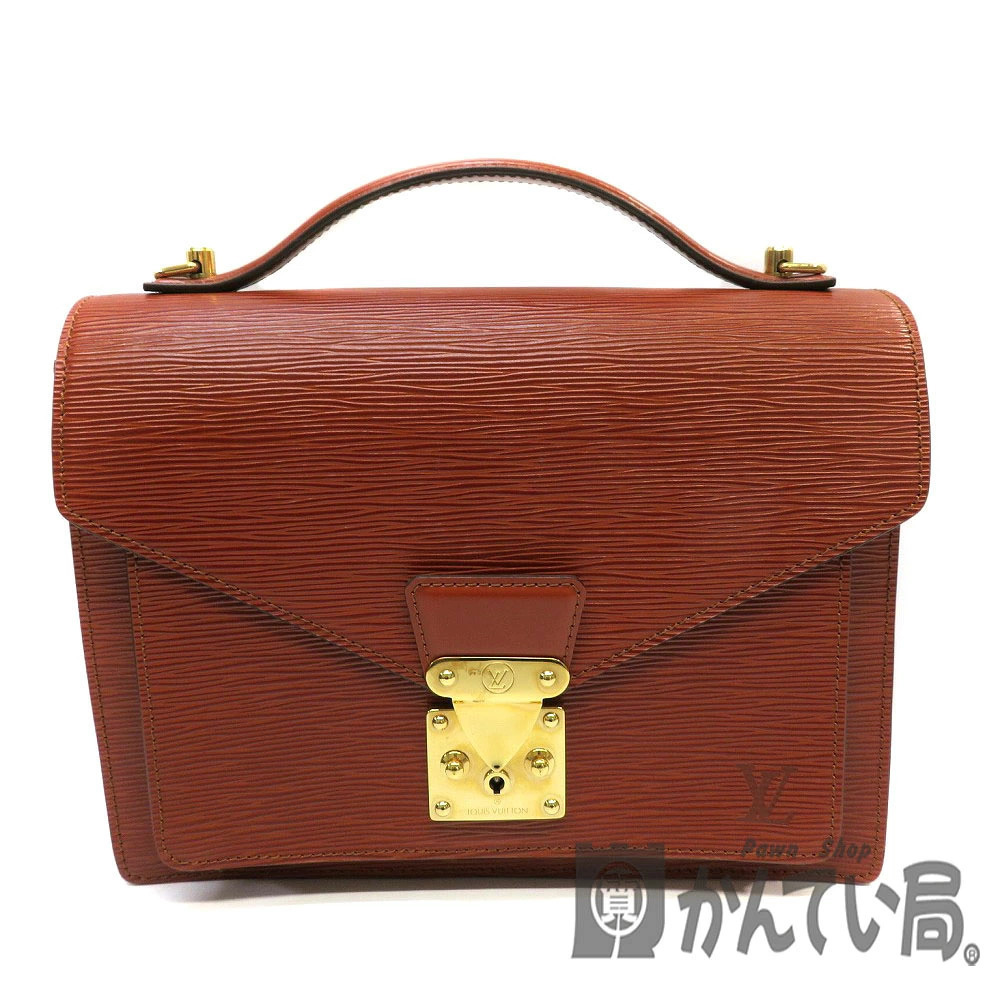 LOUIS VUITTON Monceau Epi Kenya Brown Handbag Bag